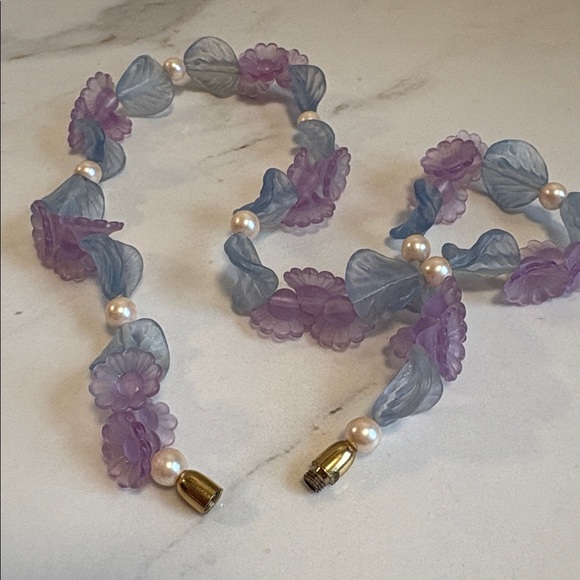 Vintage Avon 80s Jardinia Pastel Floral Necklace Cottagecore Retired NIB 160 - Picture 12 of 16